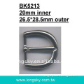 U-shaped belt buckle with prong (#BK5213/20mm inner)